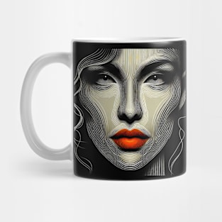 Artistic Face Lineart #3 Mug